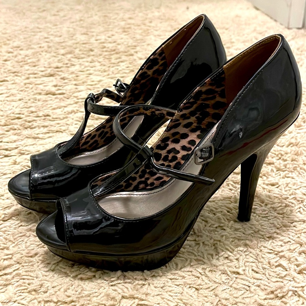 Black Fergalicious Heels